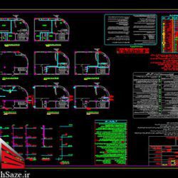 نقشه های تاسیسات الکتریکی و مکانیکی ساختمان 3 طبقه مسکونی