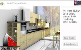 برنامه اندروید طراحی کابینت آشپزخانه