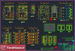 نقشه مسکونی 4 طبقه 10 در 15 متر