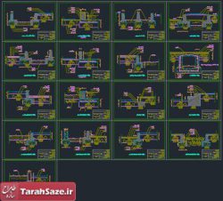 اتوکد محوطه سازی و جدول کاری