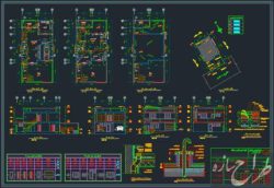 نقشه ساختمان 2 طبقه دوبلکس شمالی 10 در 14 متر