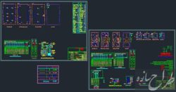 نقشه تاسیسات الکتریکی سوله با ساختمان اداری و نگهبانی
